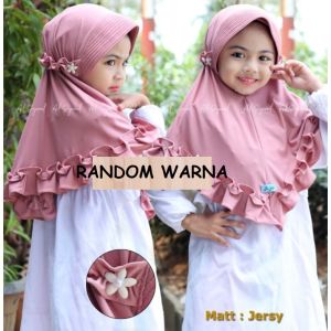Kerudung krudung jilbab hijab instan ank Anak sekolah sd tk paud Perempuan terbaru 2024 modern kekinian untuk umur 3 4 5 6 tahun model Vania bunga rempel mutiara / Jilbab anak terbaru 2024 / Jilbab Anak Murah Promo / Kerudung anak terbaru 2024 / Bergo