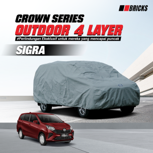 4 Layer Cover Daihatsu Sigra Sarung Mobil Super Outdoor Anti UV & Waterproof  BRICKS