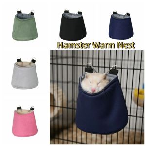 JPTD Super Thick Hamster Warm Nest Warm Insulated Hamster Cage Bed Thicken Washable Hamster Hammock Autumn Winter