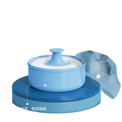 Simple version Baby Soft Powder Puff Box With Case cover Cosmetic Powder Puff Talcum Powder Containers