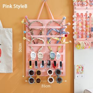 Hodepart กระเป๋าแขวนจัดเก็บ 80 ช่อง กระเป๋าจัดเก็บเครื่องประดับ ต่างหู แบบแขวน