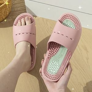 Foot Massage Slippers For Home Non-Slip Summer Slippers For Women And Couples Indoor And Outdoor Use Non-Slip Bathroom Bathing Sandals For Men