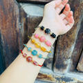 vòng tay nữ cỏ 4 lá thạch anh tóc đen tự nhiên mix đồng điếu thạch anh tóc đen và charm bi cầu kim tiền vàng tây, vòng tay đá phong thuỷ hợp mệnh mộc, mệnh thuỷ, trang sức thiết kế đủ hoá đơn thẻ bảo hành. 