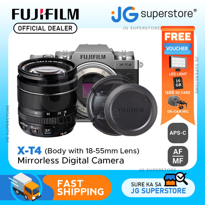 FUJIFILM XT4 Mirrorless Digital Camera with 1855mm Lens (Black