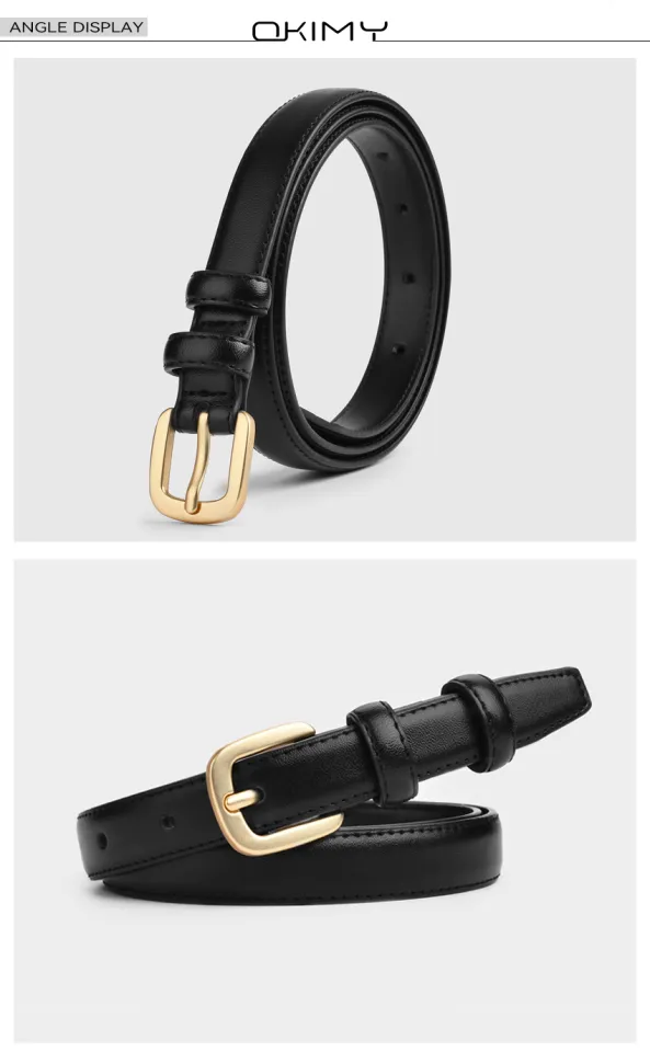 OKIMY Womens Belt Leather Belt Ladies Skinny Belt Womens All  display picture 1