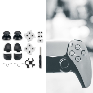 Slim-Controller L1-R1 L2-R2 Trigger-Buttons Analog Stick Conductive Rubber Repair Compatible with Gamepad