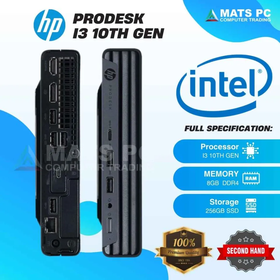 HP ProDesk EliteDesk Mini PC Intel Core i3/i5/i7 (6th–14th Gen) NVMe  SSD SODIMM RAM Compact Desktop Preloved