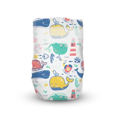 Offspring Fashion Baby Diapers Tape M (168pcs) [4 Packs]