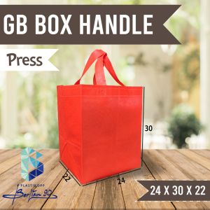 Isi 12 Tas Spunbond Goodie Bag 23x26x20 cm/Goodie Bag Alas/Goodie Bag Box/Tas Souvenir/Tas Belanja