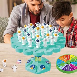 ENJOYIT Astronaut Astronaut Balance Tree Game Parent-child Educational Stackable Balance Tree Toy Parent-child Interaction Board Games Kids Toys