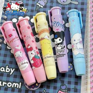 Sanrio Eraser Cartoon Stationery Kawaii Mymelody Kuromi Cinnamoroll Student Eraser Pen Creative School Students Supplies
