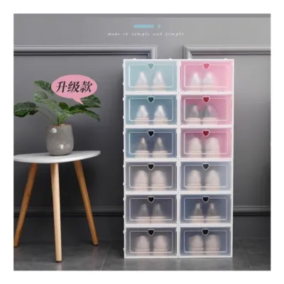 Hộp Đựng Giày Nhựa Cứng Trong Suốt [ -Thiết kế nắp đóng mở tiện lợi - chống bụi ] - 1 hộp