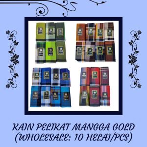 Kain Pelikat Mangga Gold(Wholesale: 10 Helai/Pcs)