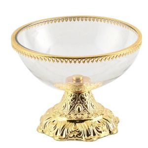 xpkQ High Footed Fruit Bowl Decorative Fruit Bowls Elegant Pretty Luxury Snacks Tray Creative Aesthetic Modern Round Fruits Trays R6P8Q