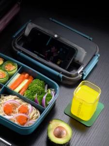 Đức kunzhan Hộp Cơm Nhân Viên Văn Phòng Có Hộp Cơm Hộp Đựng Thức Ăn Học Sinh Tiểu Học Nhẹ Cầm Tay Lớn