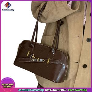 Vodool Women PU Leather Shoulder Bag Y2K Underarm Bag Trendy Tote Bags for Work Shopping Travel Daily