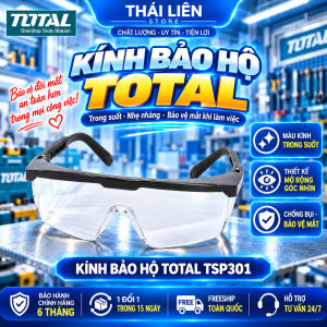 Kính bảo hộ lao động TOTAL TSP301 Kính chống giọt bắn chống tia UV trọng lượng nhẹ thoải mái