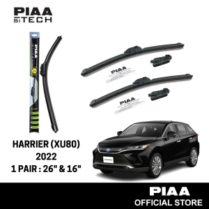 PIAA Si-Tech Silicone Wiper For Harrier XU80 2022 (26" & 16")