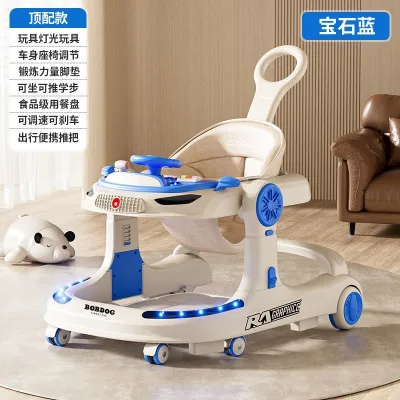 Infant Walker for Preventing Bowlegs Multi-Functional Anti-Tip Walking Aid Foldable Handcart