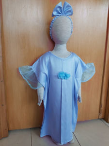 ABELLE - Kaftan Bunga Mewah (FREE BANDANA) untuk Anak Perempuan usia 1-6 tahun