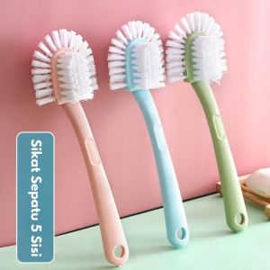 SIKAT SEPATU 5 SISI PEMBERSIH PEMBERSIH KOMPOR DAPUR VIRAL GAGANG PANJANG MULTIFUNGSI PENCUCI