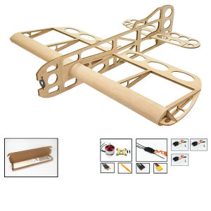 Balsa Wood Airplane Model GEEBEE 600mm Wingspan Balsa Kit Woodiness Model 3D Plane for New Hand Entry Level Building