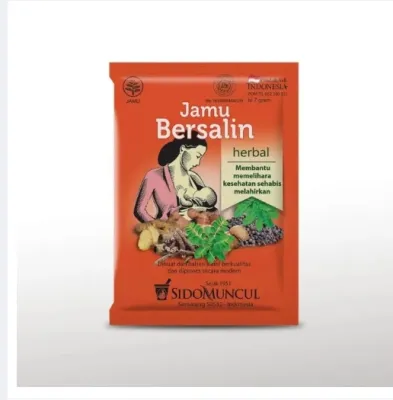 jamu bersalin serbuk isi 10 bungkus sidomuncul