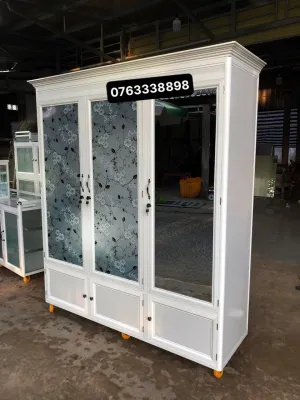 SALE TỦ QUẦN ÁO NHÔM KÍNH ĐẸP GIÁ XƯỞNG 3 CÁNH CỬA