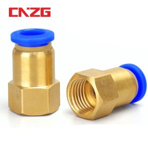 CGdailyToolsMix PCF Pneumatic Quick Connector Air fitting BSP M5 1/8 3/8 1/2 1/4 Female Thread For Pipe 6/8/10/12mm