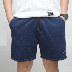 celana pendek pria distro kasual polos grey