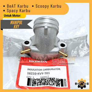 Intake Manipul KVY Pipe Inlet Manifold Original Honda Beat Karbu Scoopy Karbu Spacy Karbu Intek Manipol Beat Carbu Presisi Insulator Karburator Maniful Bit Asli Karbu Insulator Carbu Manifol Ori AHM