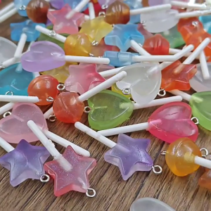 Thanh lịch quyến rũ Sao vòng tròn trái tim Lollipop Mặt dây chuyền thiết kế cho những người đam mê thời trang và tuyên bố thu gom