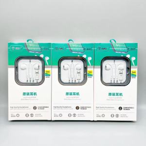 Stereo Semi-In-Ear Wired Headphones with Mic for Calls and Music Compatible with iphone Phone Wired Control