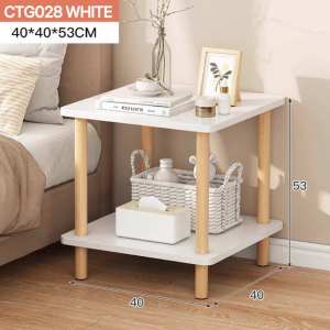 Grace Wood Side Table Fast to Assemble Multi--function Fashionable Durable Square Side Table
