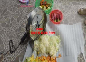Máy cắt lát các loại củ quả chạu bằng điện