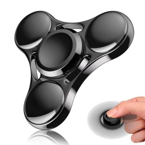 Rainbow fidget spinner metal toys ufo small handheld finger spinners present for adult children rotating top focus table fingertip