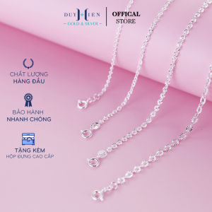 Dây Chuyền Bạc Nữ Duy Hiển S925 Kiểu Xích Chữ O Phay Đủ 4 Size Siêu Sáng Bền Đẹp