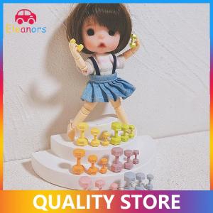 [Eleanor] 1Pcs 1 12 Dollhouse Miniature Barbell Dumbbells Fitness Gym Mini Dumbbells Model Toys Weights Lifting Equipment Accessories