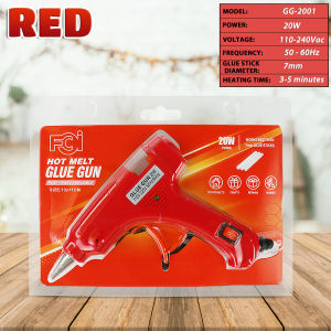 FCI Glue Gun Available in 3 Colors Easy to hold Heating nozzle for hot melt glue sticks Suitable for craft tables workspaces and home use