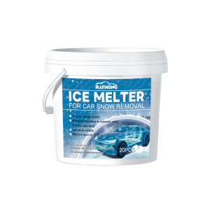 Rayhong Ice Snow Melter Deicer Tablets Car Glass Defrost Windshield Quickly Melt Ice And Snow Flakes Snow Melter Tablets Safe Driveway Deicer Fast Acting & Effective Defrost De-icing For Car Windshields Snow Removal 20 Pcs