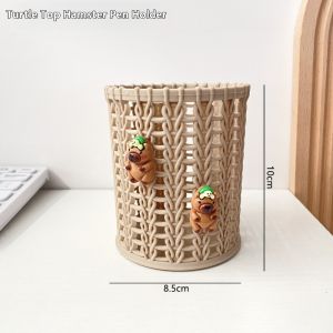 SEA JJT กระบอกใส่ดินสอหนูน้อยน่ารักทรงหมวกส้ม ออกแบบน่ารัก เหมาะสำหรับนักเรียนและใช้ในสำนักงาน