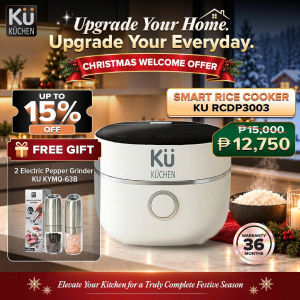 KÜ KÜCHEN Smart Rice Cooker KU RCDP3003 | 1.8L | 800W | 2 Pots | 10 Modes | Free Gift