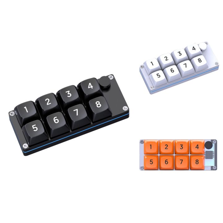 8 Key Macro Programmable Fully Hot Swappable Mechanical Switch 4 Color
