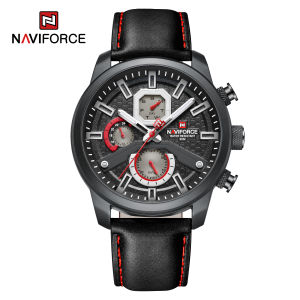 Navi Force Original Jam Tangan Pria Analog Tahan Air Quartz Movement NF 9211L B/B/B Analog Bisnis Kemewahan Tahan air Bercahaya
