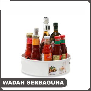 Wadah Penyimpanan Putar / Rak Bumbu / Keranjang Buah