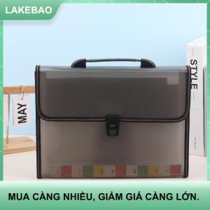 【LAKEBAO】 Công Suất Lớn Không Thấm Nước Tập Tin Thư Mục Trong Suốt Nút Bấm Nhựa Dữ Liệu Tài Liệu Túi Túi Lưu Trữ Văn Phòng Nguồn Cung Cấp