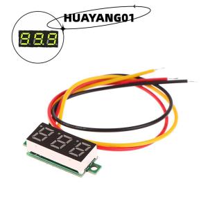 HUAYANG01 [2023 new HOT FASHION] 1 cái 0.28 inch DC LED kỹ thuật số vôn kế có thể điều chỉnh DC 0-100V điện áp Meter