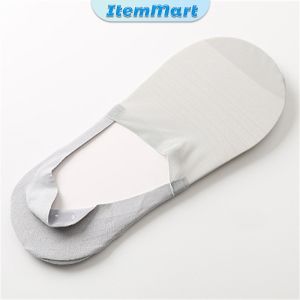 ItemMart 1pair Ultra-thin Men Boat Socks Elastic Sock Comfortable Non-slip Invisible
