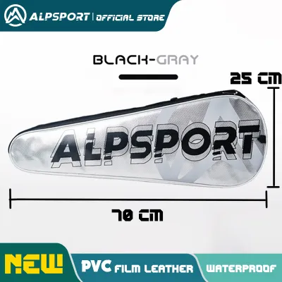 Alp Túi Cầu Lông [Vật liệu PVC] Dây đeo ngăn thông dụng đôi đơn chống ăn mòn bền phù hợp cho học sinh vợt cầu xin sebelah bahu batang raket BEG ALPSPORT