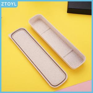 ZTOYL Tableware Box Multicolor Portable Cutlery Case Spoon Fork Storage Box Students Household Dinnerware Box Kitchen Tool